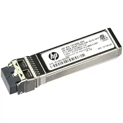 Оптический трансивер HPE 10Gb SW iSCSI SFP 4 Pk, 721000-002, C8R25B