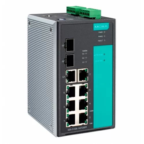 Коммутатор MOXA EDS-510A-1GT2SFP-T