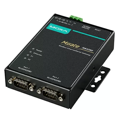 Преобразователь протокола MODbus RTU/TCP MGATE MB3280 MOXA