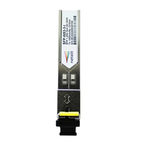Модуль NETELIT, SFP 1.25G WDM до 3км, Tx 1550нм/Rx 1310нм, SC, DDM индустриальный