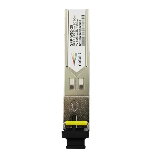 Модуль NETELIT, SFP 1.25G WDM до 20км, Tx 1550нм/Rx 1310нм, SC, DDM