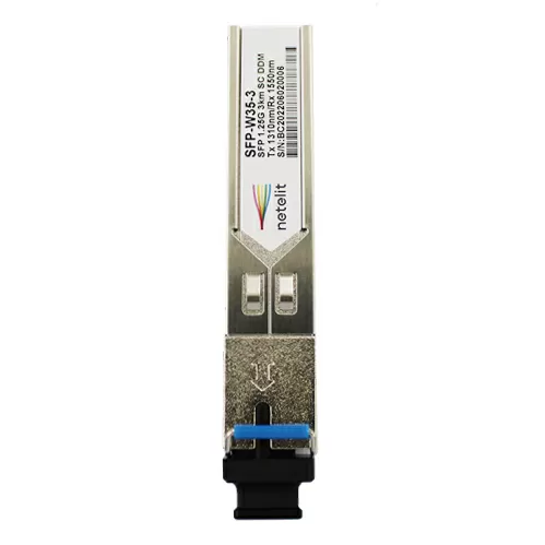 Модуль NETELIT, SFP 1.25G WDM до 3км, Tx 1310нм/Rx 1550нм, SC, DDM