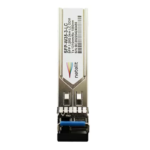 Модуль NETELIT, SFP 1.25G WDM до 3км, Tx 1310нм/Rx 1550нм, LC, DDM