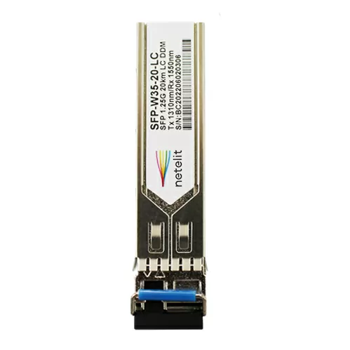 Модуль NETELIT, SFP 1.25G WDM до 20 км, Tx 1310нм/Rx 1550нм, LC, DDM