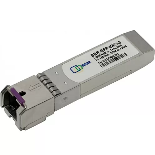 Модуль SNR SFP WDM, дальность до 3км (6dB), 1550нм, SNR-SFP-W53-3
