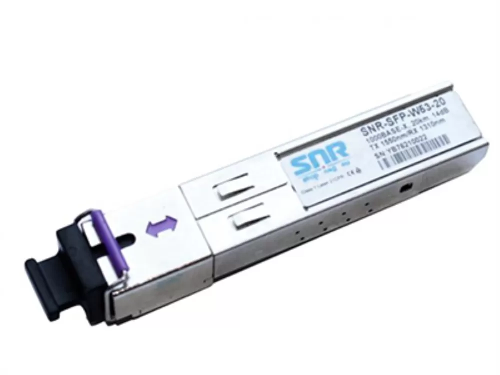 Модуль SNR SFP WDM, дальность до 20км (14dB), 1550нм, SNR-SFP-W53-20