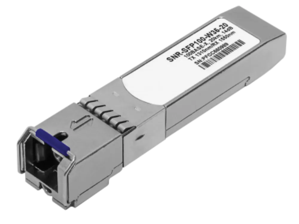 Модуль SNR SFP WDM, дальность до 20км (14dB), 1310нм, 100Mb, SNR-SFP100-W35-20