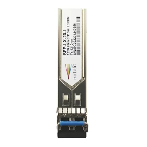 Модуль NETELIT, SFP 1.25G до 20км, Tx 1310нм, LC, DDM, индустриальный
