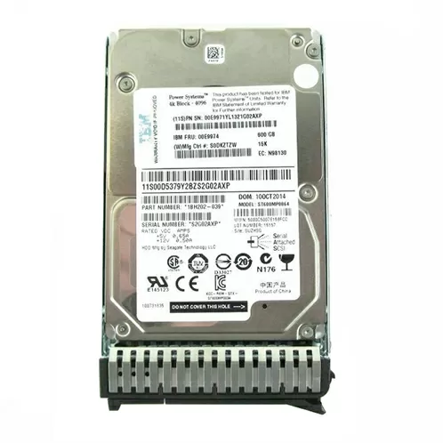 Жесткий диск IBM 600GB 15K 2.5" SAS, 00E9974