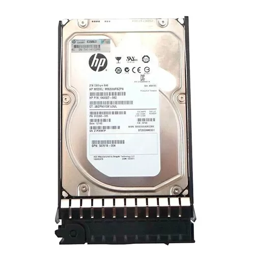 Жесткий диск HP 2TB 6G 7.2K 3.5" SAS, 606228-002, 508010-001, 507616-B21