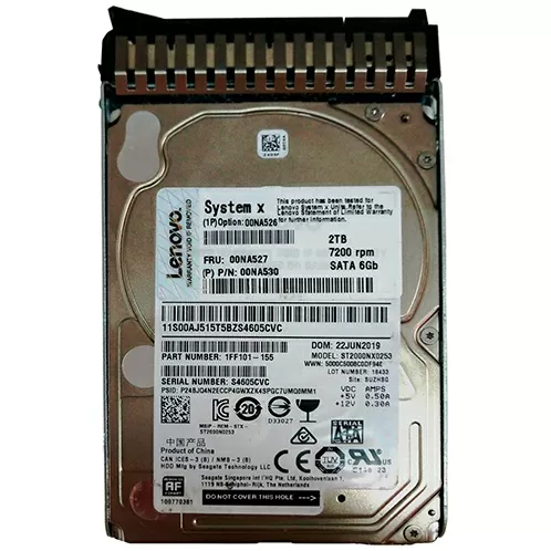 Жесткий диск IBM/Lenovo 2TB 6G 7.2K 2.5" SATA, 7XB7A00037