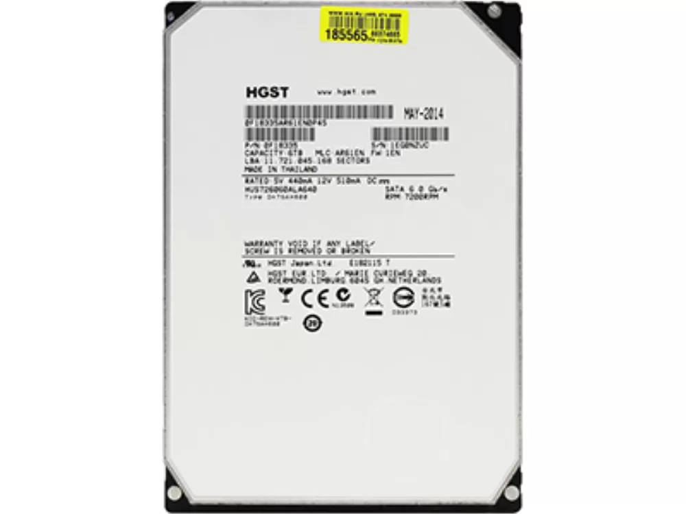 Жесткий диск Hitachi 6TB 6G 7.2K 3.5" SATA, HUS726060ALA64