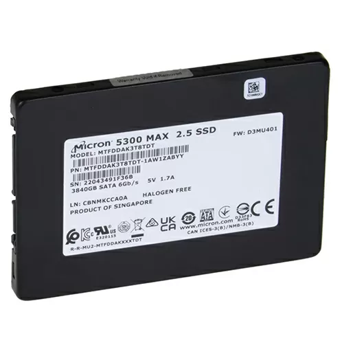 Накопитель SSD Micron 3.84TB 2.5" SATA MTFDDAK3T8TDT-1AW1ZABYY