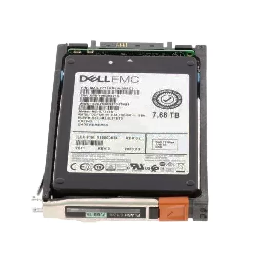 Накопитель SSD EMC 7.68TB 12G SAS 2.5" 005053160
