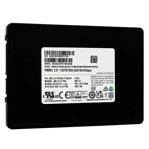 Накопитель SSD Samsung 1.92Tb 2.5" SATA MZ7L31T9HBLT-00A07