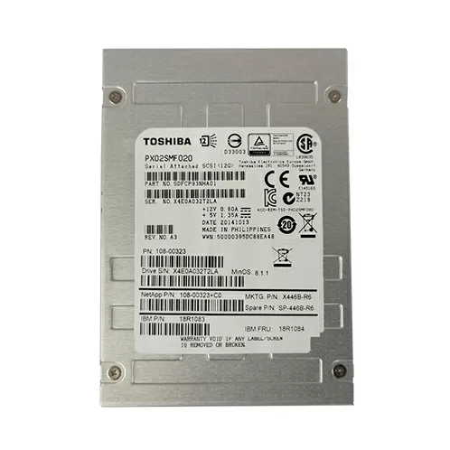 Накопитель SSD Toshiba 200GB 2.5in SAS 12Gbps PX02SMF020