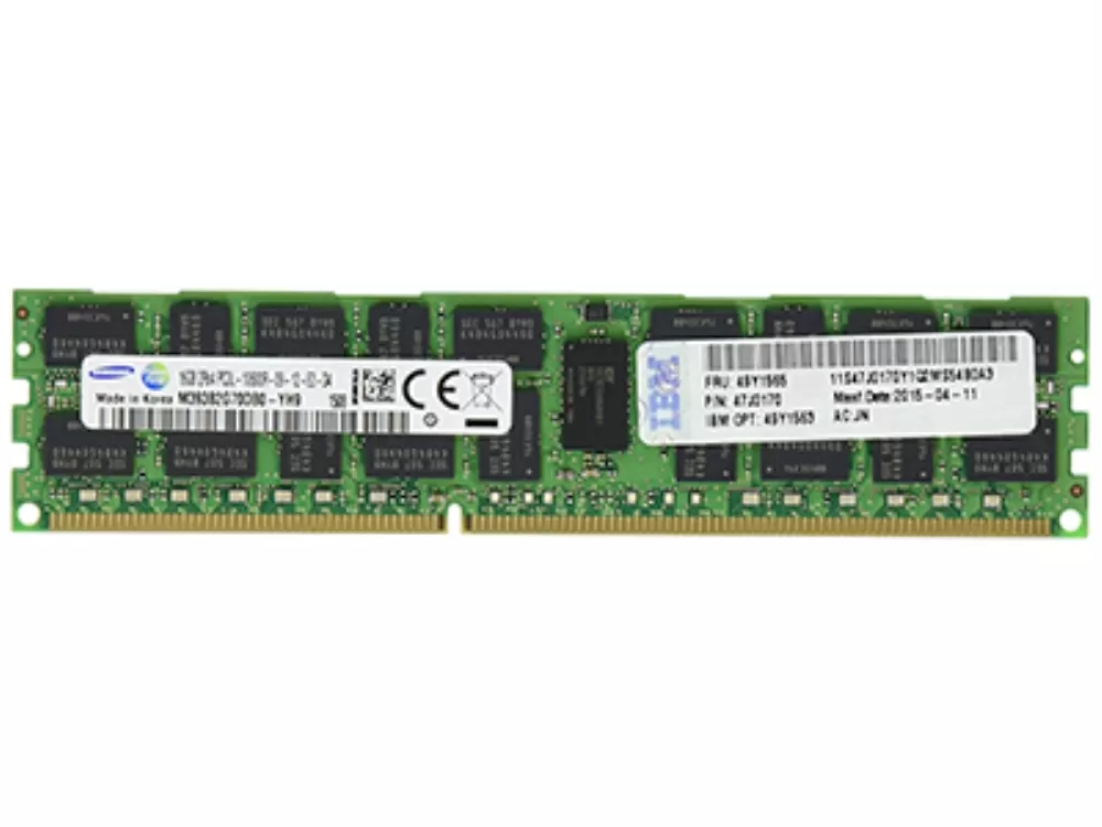 Оперативная память IBM 16GB PC3L-10600 CL9 ECC DDR3 1333MHz LP RDIMM 49Y1563, 49Y1565