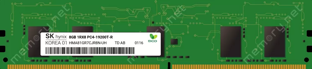 Оперативная память Hynix 8GB DDR4 Registered ECC PC4-19200 2400Mhz, HMA81GR7CJR8N-UH