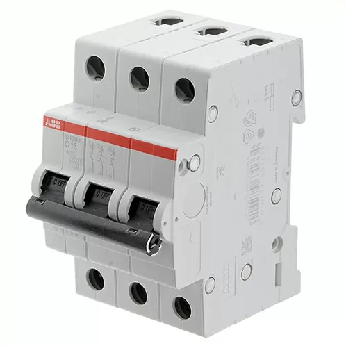 Автоматический выключатель ABB SH203 3P C16A 6kA 400V 2CDS213001R0164