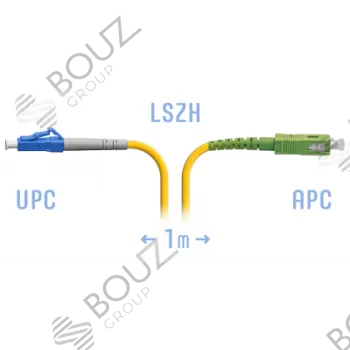 Патчкорд оптический LC/APC-SC/APC, SM, Simplex, 1 метр, LSZH 3мм