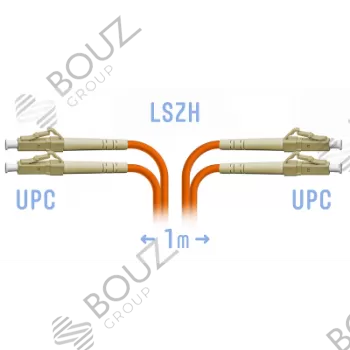Патчкорд оптический LC/UPC-SC/UPC, MM (OM2), Duplex, 1 метр, LSZH 3мм