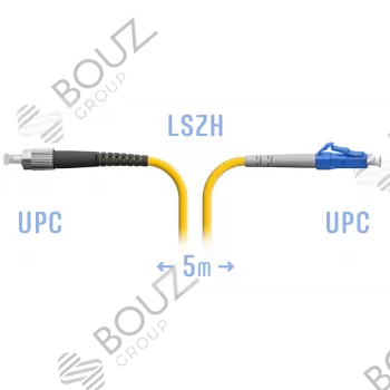 Патчкорд оптический FC/UPC-LC/UPC, SM, Simplex, 5 метров, LSZH 3мм