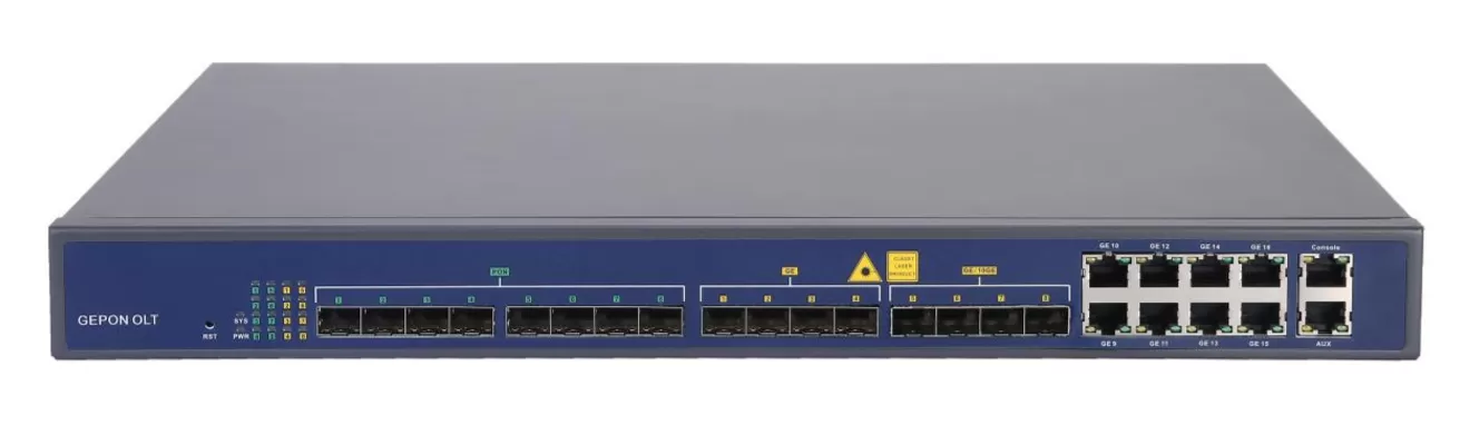 Станционный терминал OLT 8 портов EPON(SFP), 8 портов Ge(Cooper), 4 порта SFP(1G), 4 порта SFP+(10G)